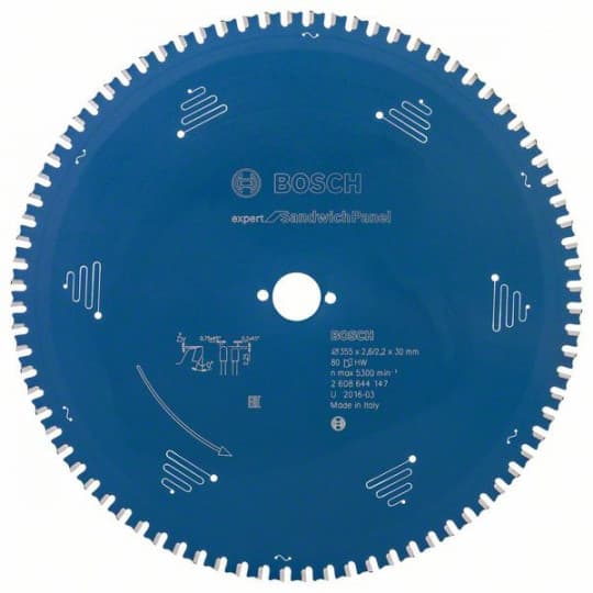 LAMES CIRCULAIRE EXPERT SANDWICH 355X30 80D 2608644147
