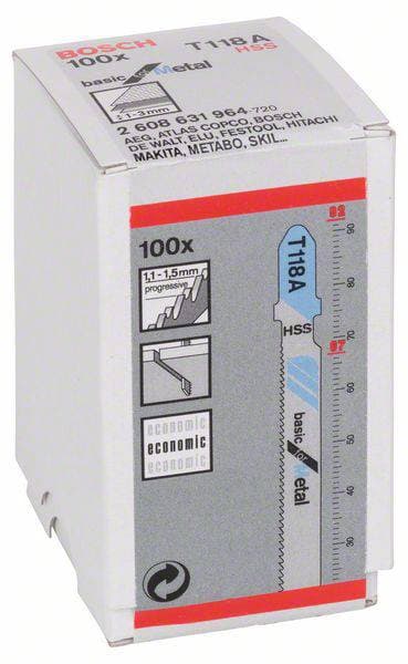 Boite de 100 LAME DE SCIE T118A 2608631964
